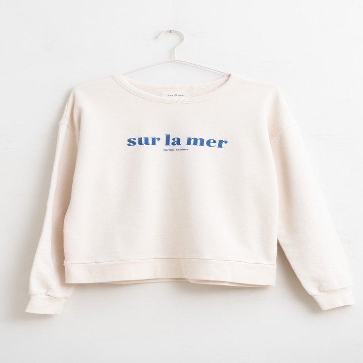 SUDADERA ALGODÓN ESTAMPADO LA MER